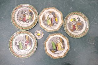 Five Adams decorative plates, Cries of London,