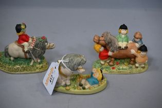 Three Thelwell ornaments