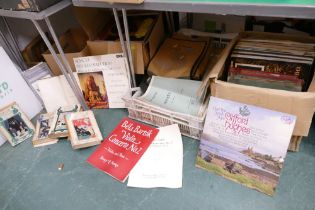 Two boxes of books, including early copies of Dr Dolittle,