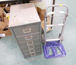 Einhell sack barrow and set of filing drawers, 68 cm high,