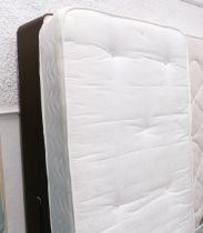 Single divan bed base and mattress