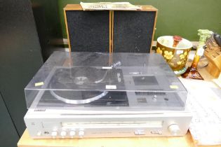 Phillips turntable with radio,