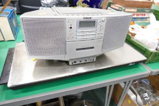 Hot plate and Sony CD radio player
