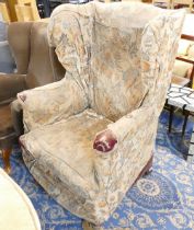 Victorian wing back armchair (AF)