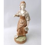 Continental style porcelain figurine,