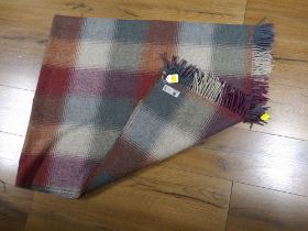 Tartan wool blanket