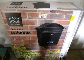 Boxed Easy Home gloss black letter box