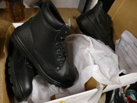 Pair of Tuff work boots, size 8,
