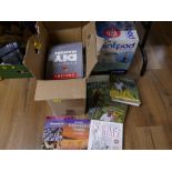 Box of gardening books
