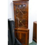 Veneered corner cupboard