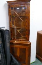 Veneered corner cupboard