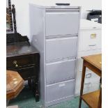 Four flight metal filing cabinet with key