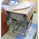 19th century twin drop flap gate leg table (AF)