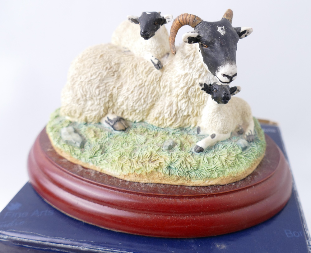 Three Border Fine Arts figures of sheep and Border Collies - Image 2 of 4
