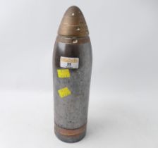 Military World War One 18 lb shell marked "983 VSM"