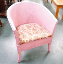 Pink loom style commode chair