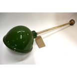 Industrial railway green enamelled over-