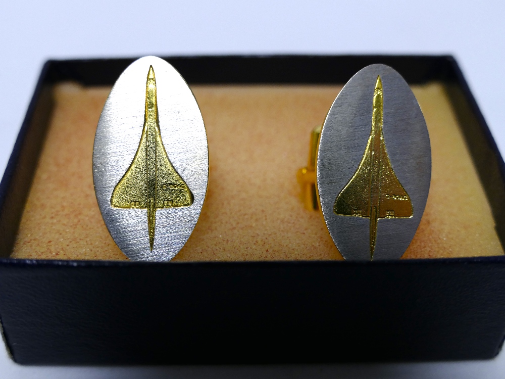 Pair of boxed Concorde cufflinks G BOAC - Bild 3 aus 4