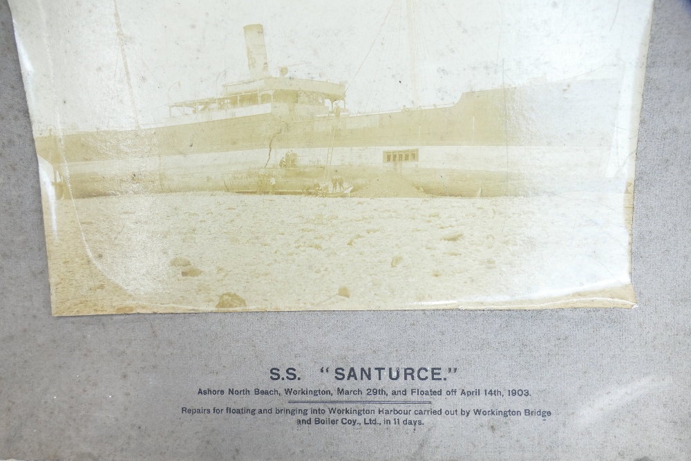 Two photographs of The SS "Santurce" Ash - Image 2 of 2