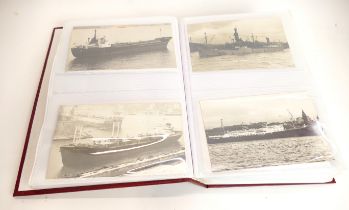 Album of photographs of vintage ships, c