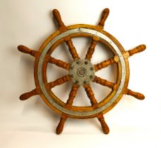 Pine ships wheel, diameter 74 cm