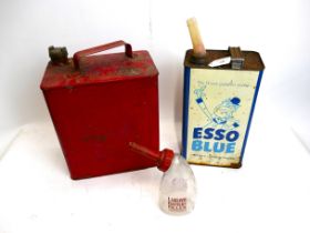 Esso Blue 1 Gallon Paraffin tin with spo
