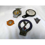 Four car badges, John Morris Motor Engin