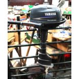 Yamaha No. 4 four stroke outboard motor,