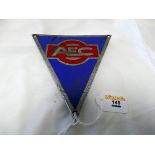 AEC triangular metal bus vehicle badge,