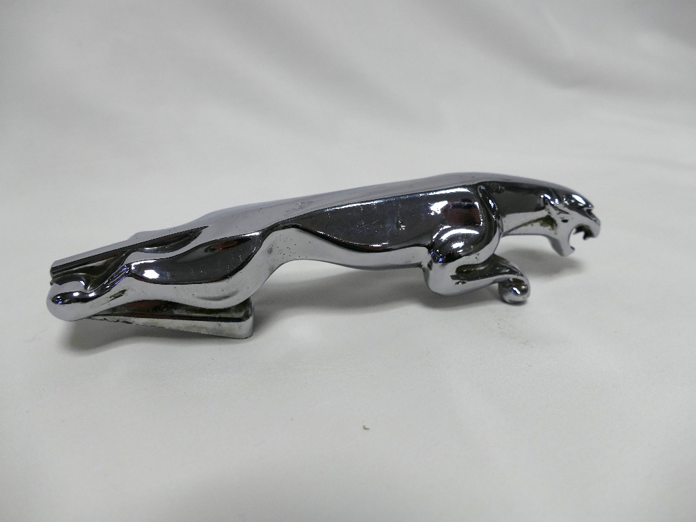 Jaguar chrome leaping car mascot marked - Image 5 of 5