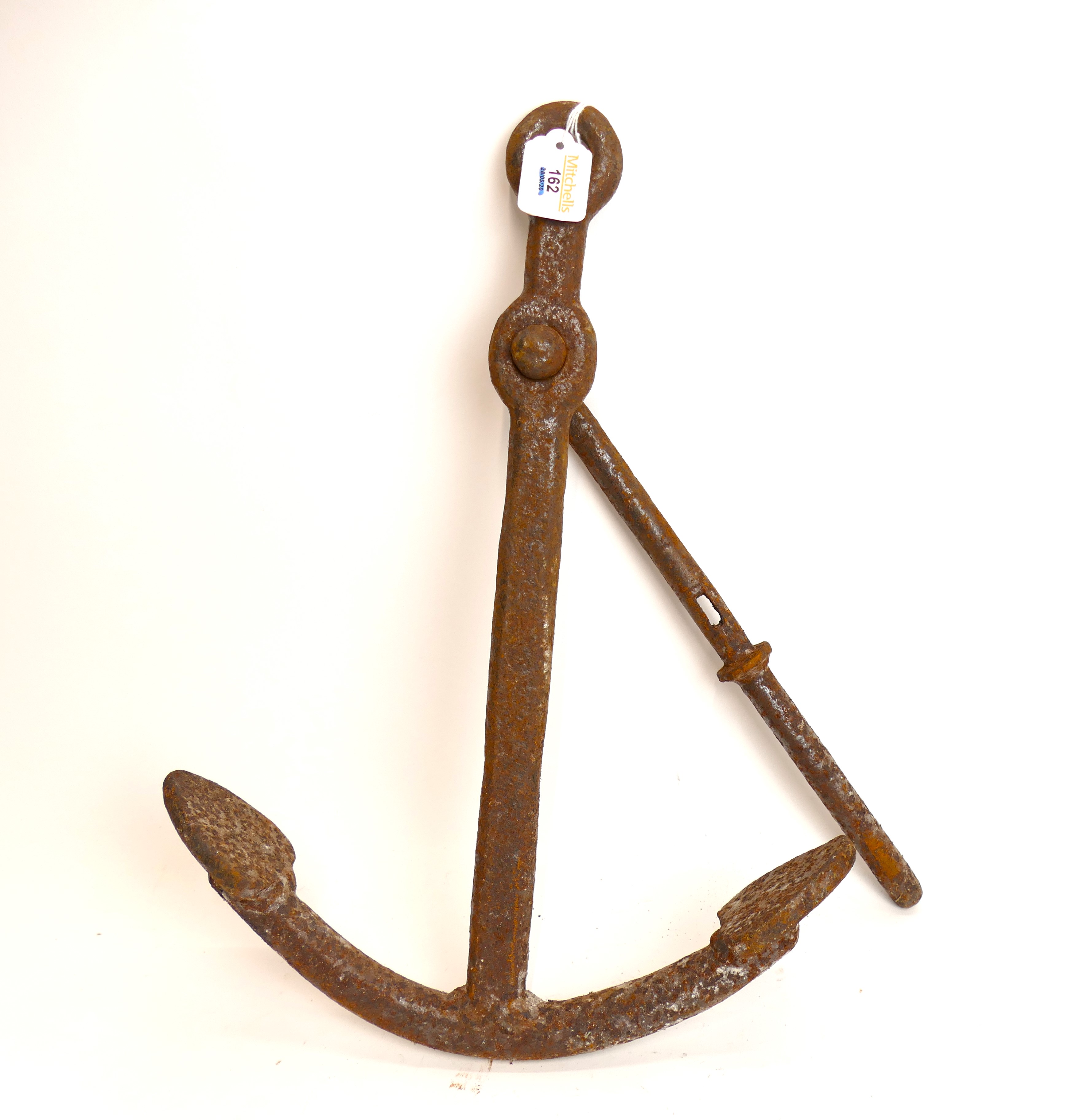 Small iron anchor, length 45 cm