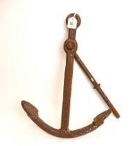 Small iron anchor, length 45 cm