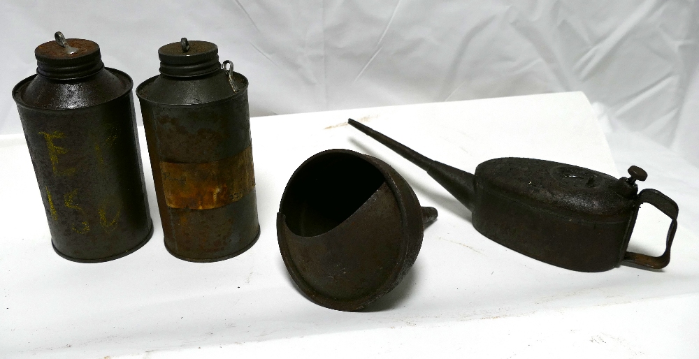 Two oil jug pourers (44 cm 10 litre and - Image 3 of 3