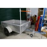 Aluminium and stainless steel car traile