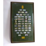 Mounted and framed Wills Cigarette card