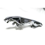 Jaguar chrome leaping car mascot marked