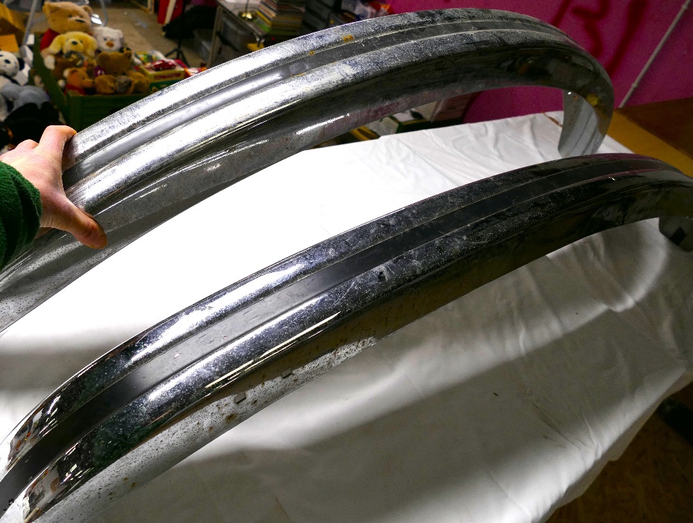 Pair of chrome metal VW Beetle front and - Bild 5 aus 5