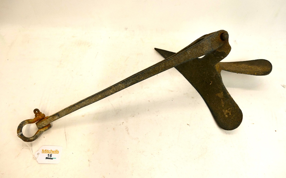 1920's metal boat/yacht CQR single fluke - Image 2 of 5