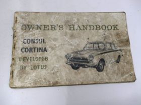 Scarce Owners Handbook Consul Cortina de