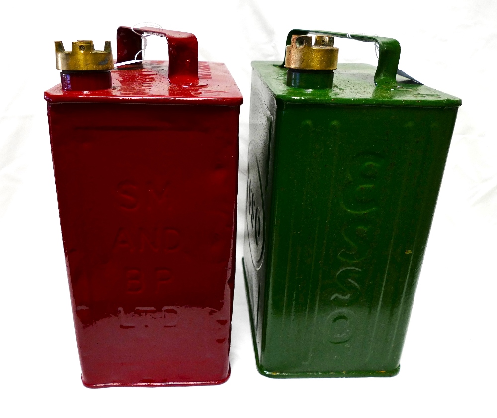 Two 2 Gallon Fuel cans, Green Esso Petro - Image 4 of 4