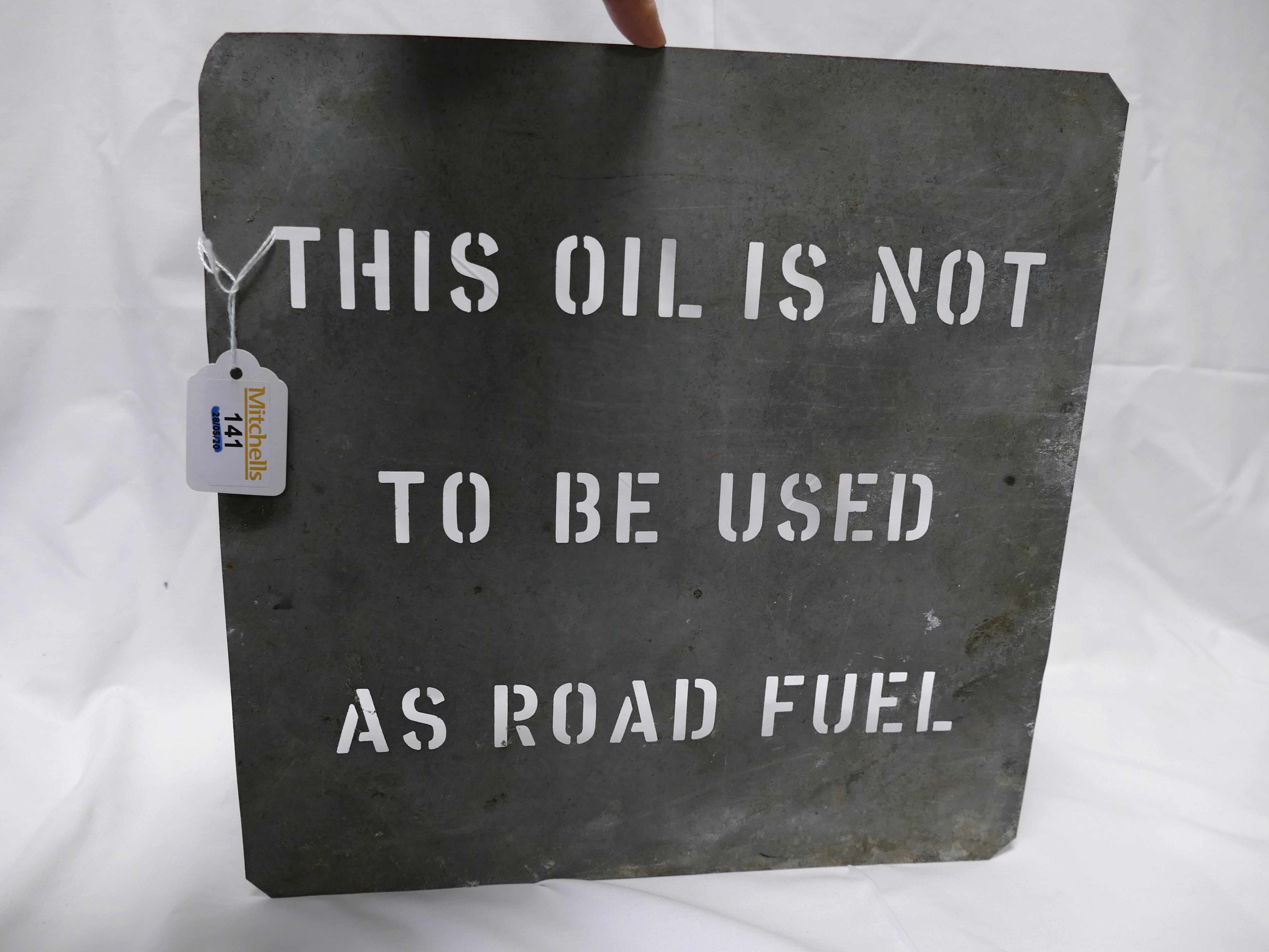 'This Oil Is Not To Be Used As Road Fuel