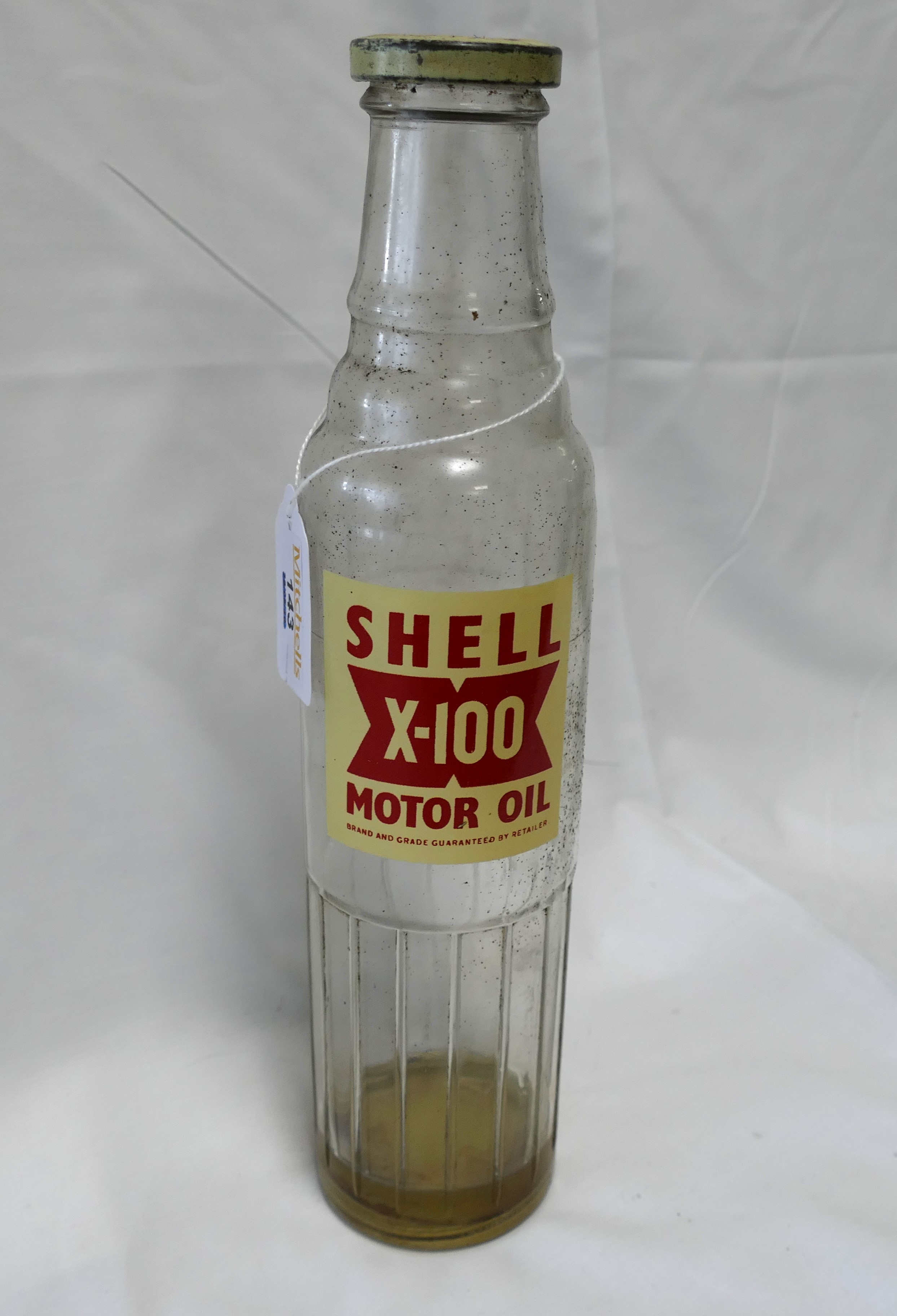 Shell X-100 Motor Oil bottle, height 29