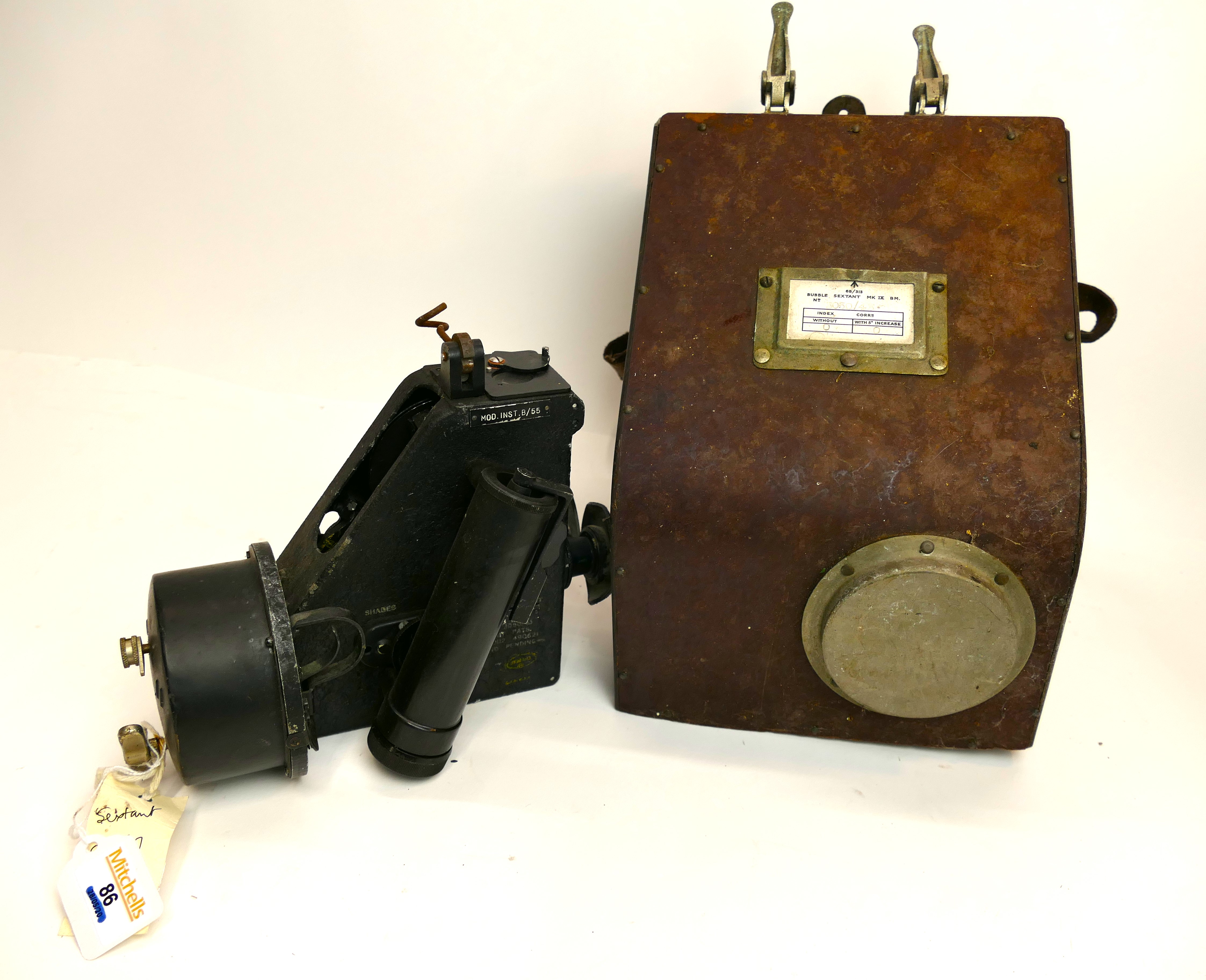 RAF Bubble Sextant Mark 1XBM with case N