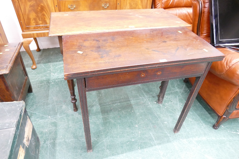 Two 19th century hall tables