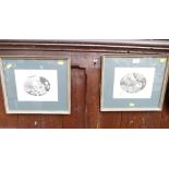 Pair of limited edition signed wildlife prints by Geldart,