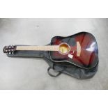 Avalanche acoustic guitar with soft case