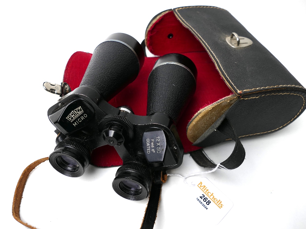 Prinz micro 12 x 50 field binoculars in case