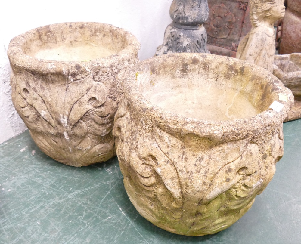 Pair of classical style garden urns/planters
