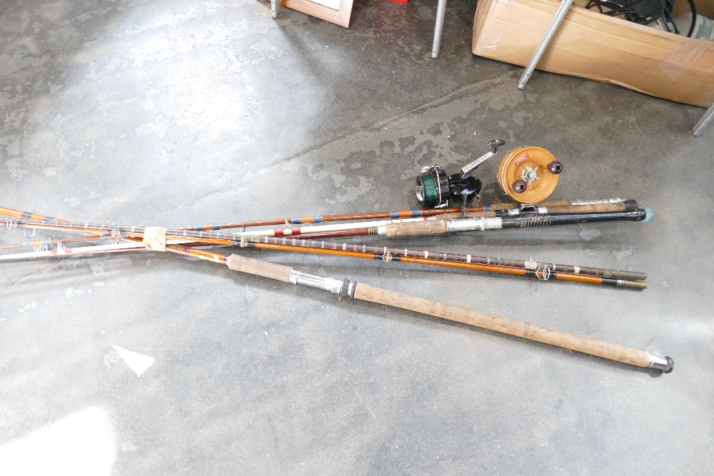 Bundle of fishing rods,