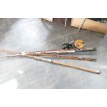 Bundle of fishing rods,